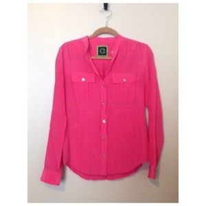 ✨ Pretty Pink C.Wonder Button-Up Blouse ✨